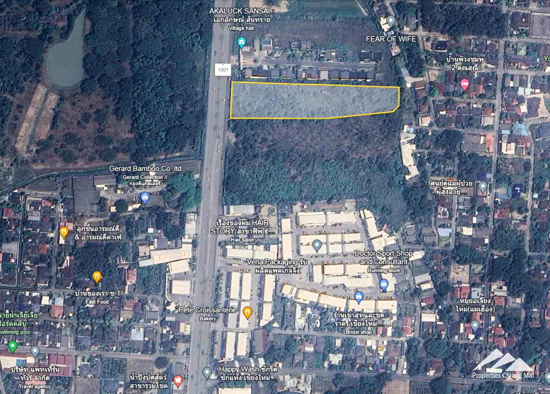 Land For Sale On Hwy 1001 In San Sai, Chiang Mai - PC-SAN004-9229