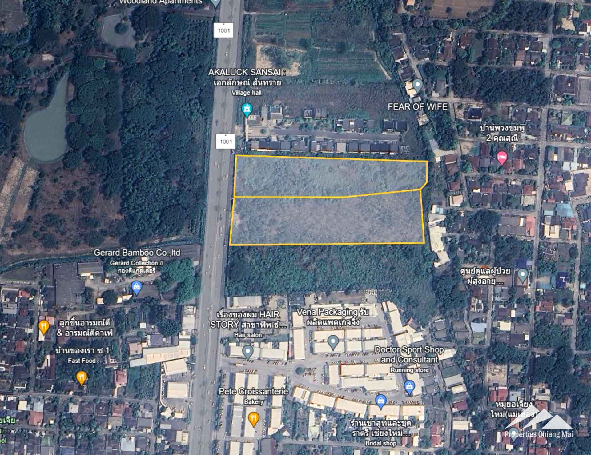 Land For Sale On Hwy 1001 In San Sai, Chiang Mai - PC-SAN004-9229