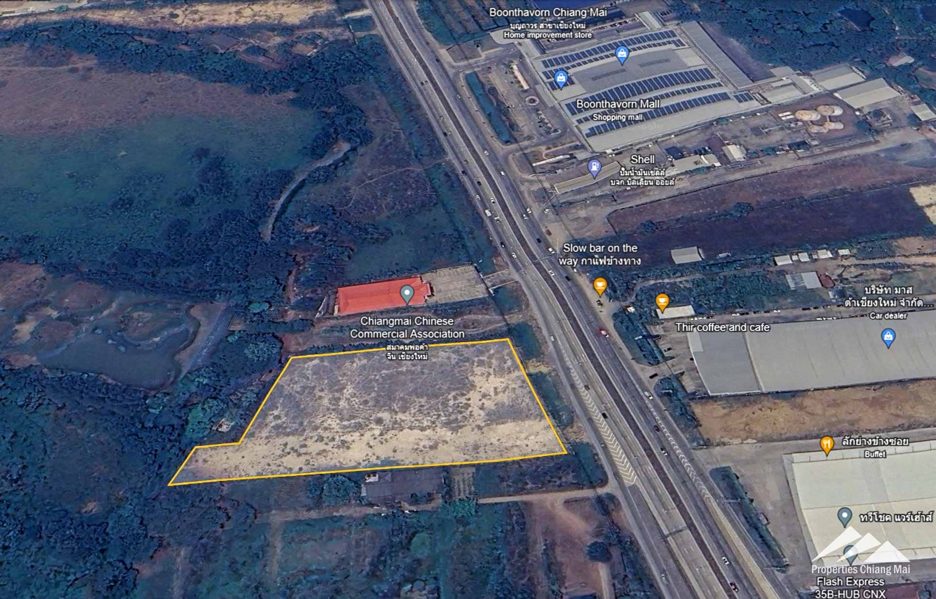 Land For Sale On The Super Hwy 11 In Saraphi, Chiang-Mai - PC-SP001-9