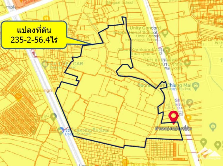 Land For Sale On The Super Hwy 11 In Saraphi, Chiang-Mai - PC-SP001-A