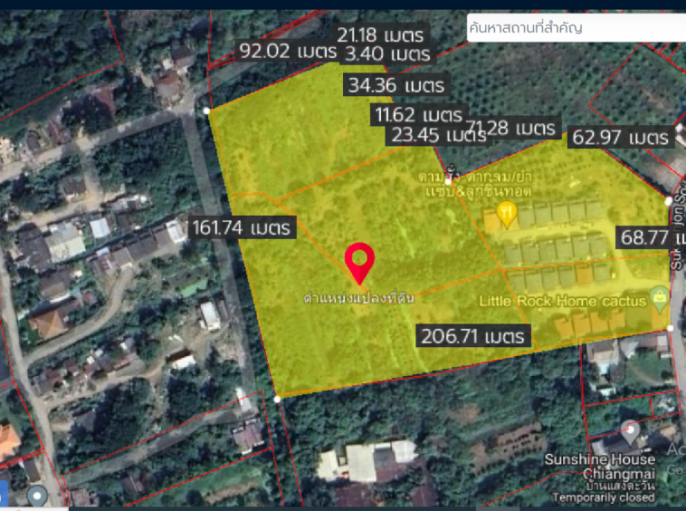 Property id121ls Land for sale in Faham 15-3-90Rai near Central Festival-MR-121ls