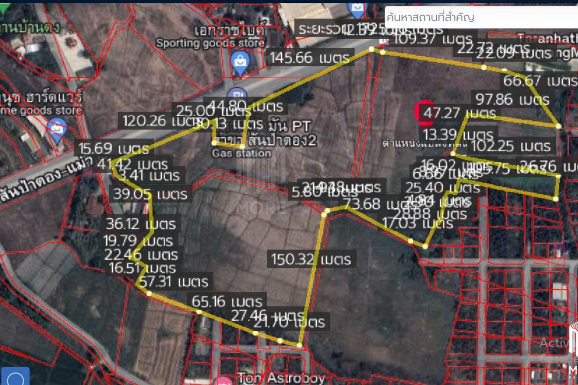 Property id148ls Land for sale in sanpa tong 61-2-40 Rai nearban piang-MR-148ls