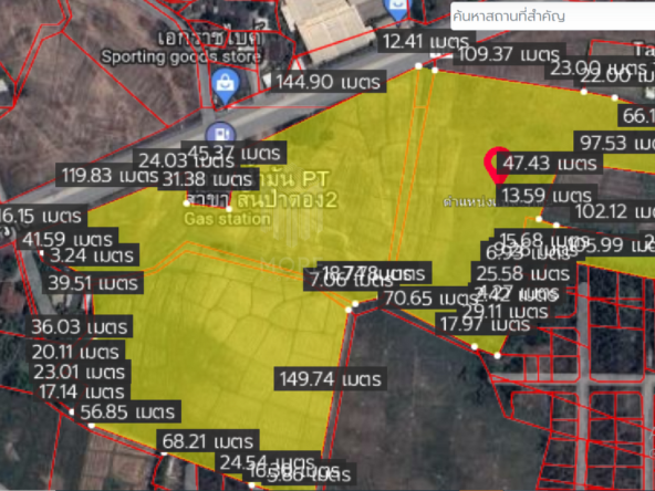 Property id148ls Land for sale in sanpa tong 61-2-40 Rai nearban piang-MR-148ls