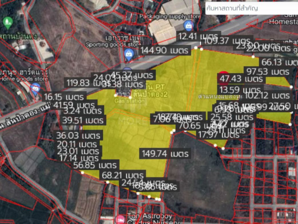 Property id148ls Land for sale in sanpa tong 61-2-40 Rai nearban piang-MR-148ls