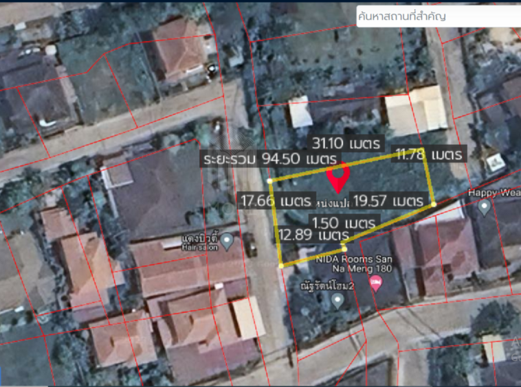 Property id156ls Land for sale in San Sai 0-1-40 Rai near J Space-MR-156ls