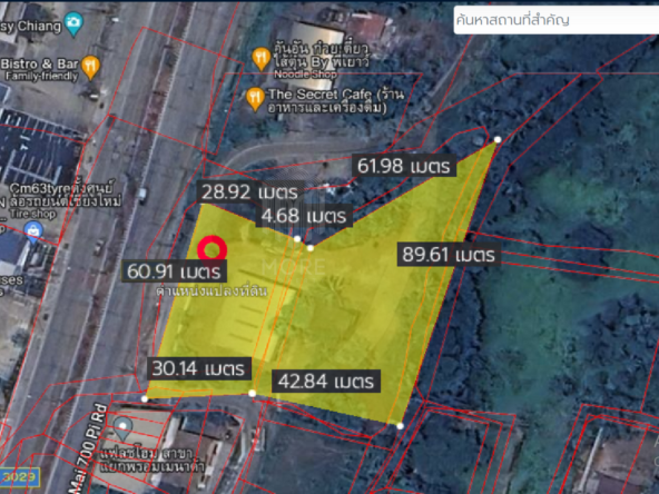 Property ID167LS Land for sale in Saraphee 2-3-35 Rai near BigC Don Chan-MR-167LS