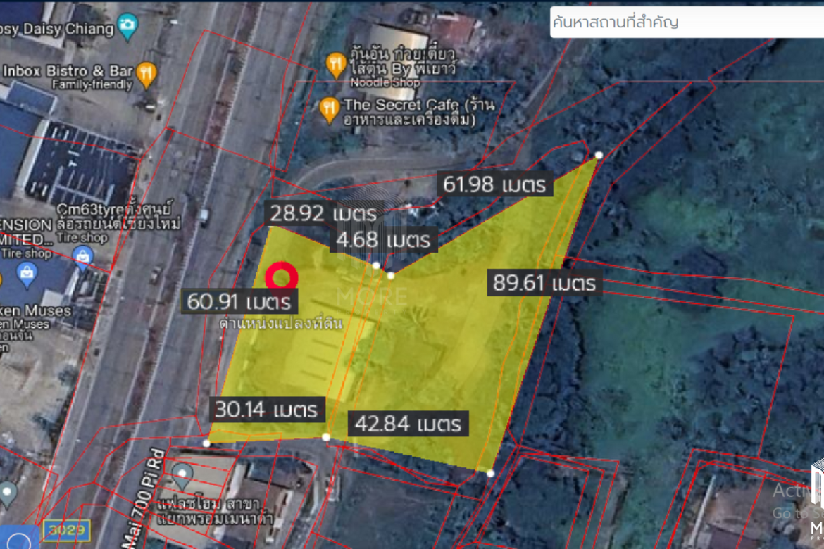 Property ID167LS Land for sale in Saraphee 2-3-35 Rai near BigC Don Chan-MR-167LS