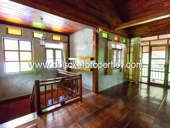 Doi Saket-DSP-(HS195-02) Cool Design House and Coffee Shop on Nearly 4 Rai of Land for Sale in Doi Saket                            