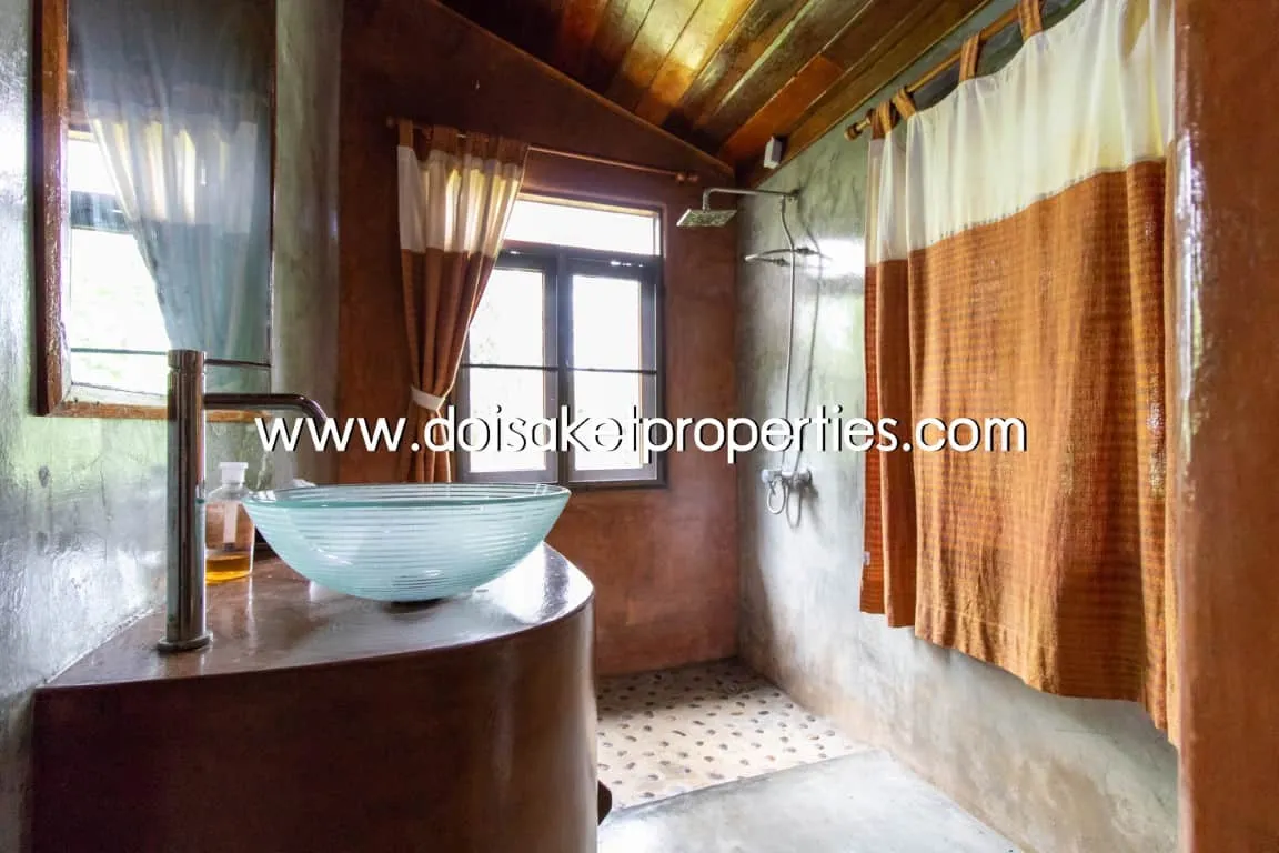 Doi Saket-DSP-(HS195-02) Cool Design House and Coffee Shop on Nearly 4 Rai of Land for Sale in Doi Saket                            