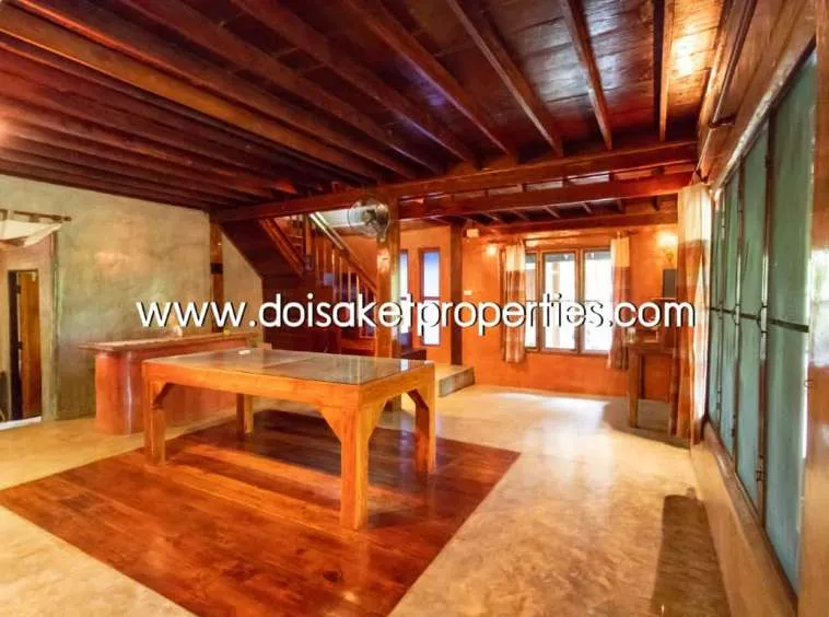 Doi Saket-DSP-(HS195-02) Cool Design House and Coffee Shop on Nearly 4 Rai of Land for Sale in Doi Saket                            