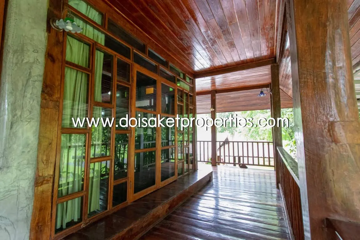 Doi Saket-DSP-(HS195-02) Cool Design House and Coffee Shop on Nearly 4 Rai of Land for Sale in Doi Saket                            