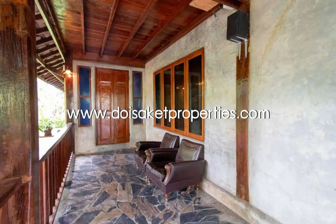 Doi Saket-DSP-(HS195-02) Cool Design House and Coffee Shop on Nearly 4 Rai of Land for Sale in Doi Saket                            