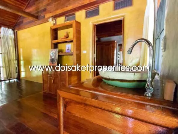 Doi Saket-DSP-(HS195-02) Cool Design House and Coffee Shop on Nearly 4 Rai of Land for Sale in Doi Saket                            