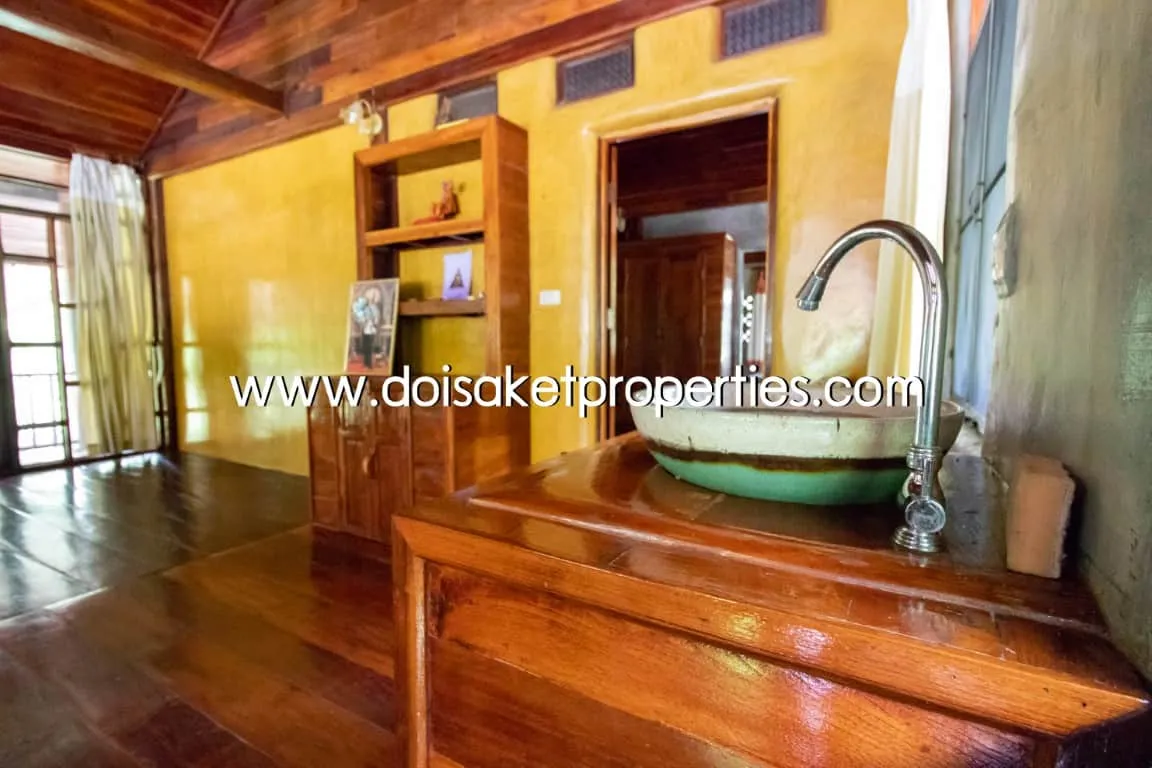 Doi Saket-DSP-(HS195-02) Cool Design House and Coffee Shop on Nearly 4 Rai of Land for Sale in Doi Saket                            