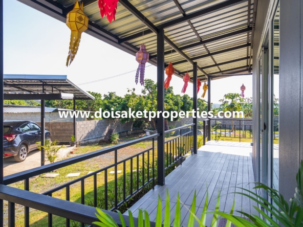 Doi Saket-DSP-(HS320-02) Newer 2-Bedroom House for Sale in a Quiet and Rural Location near Mae Kuang Dam in Luang Nuea