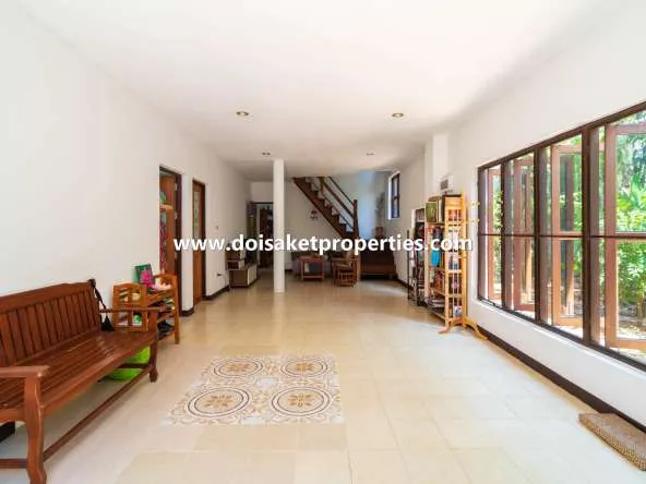 Doi Saket-DSP-(HS329-05) 5-Bedroom Family Home and Guest Bungalow with Gorgeous Gardens for Sale near Tao Garden in Luang Nuea