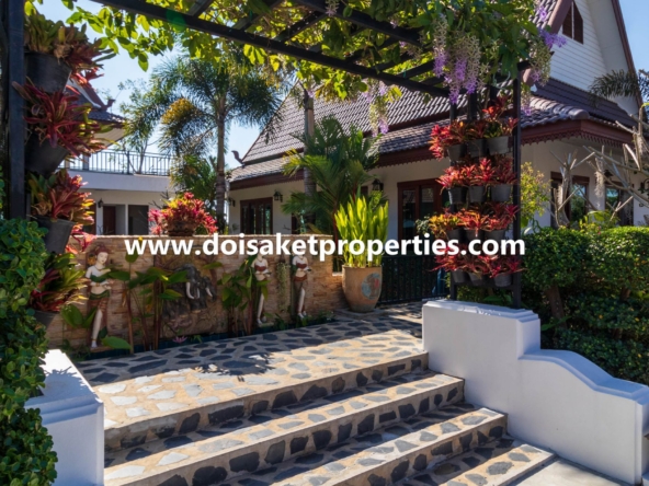 Doi Saket-DSP-(HS330-04) Large and Beautiful Resort-Style Home with Swimming Pool for Sale in Doi Saket