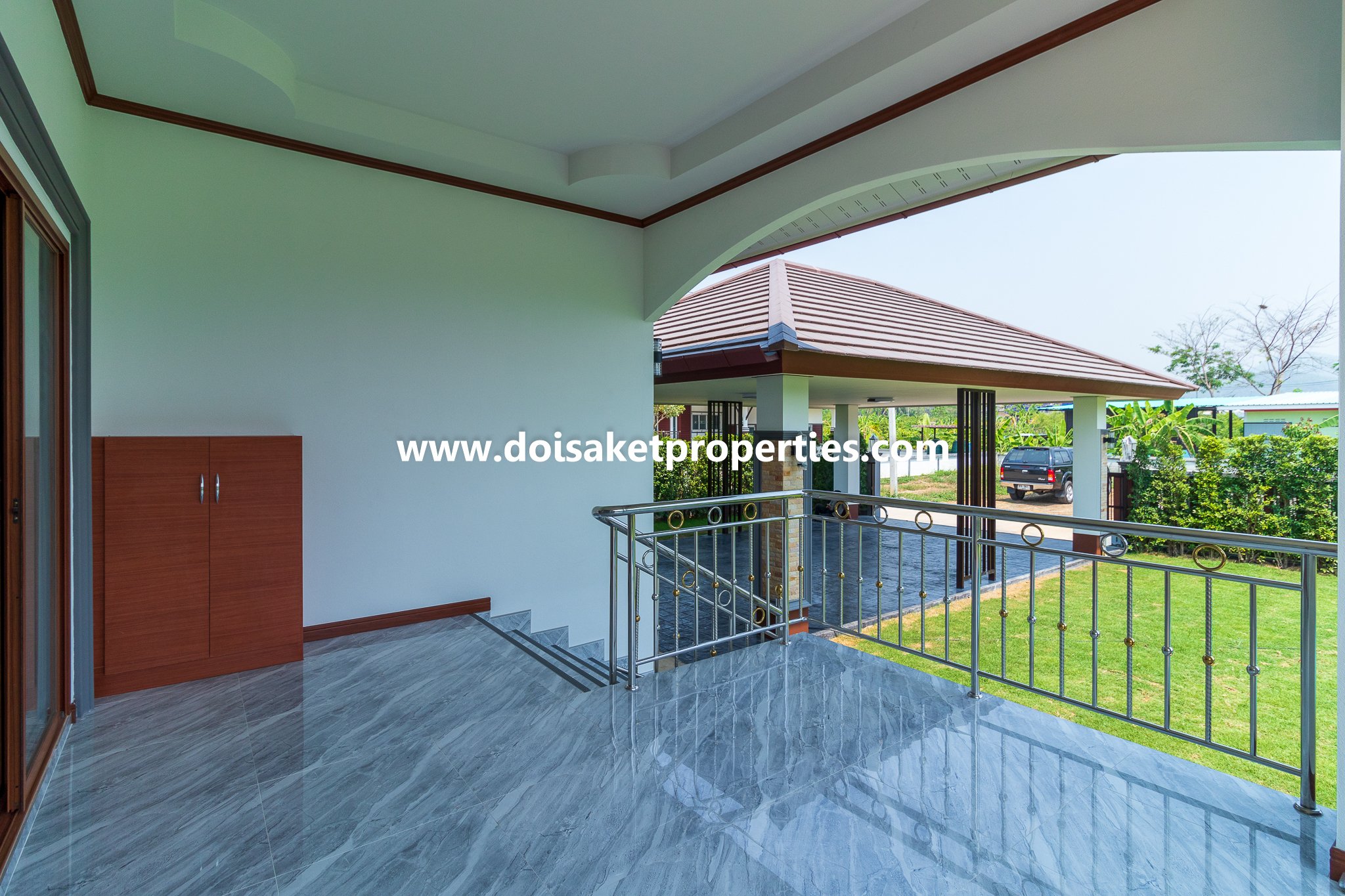 Doi Saket-DSP-(HS347-04) New Modern-Style Home with Swimming Pool and Views for Sale in Choeng Doi