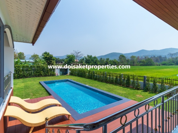 Doi Saket-DSP-(HS347-04) New Modern-Style Home with Swimming Pool and Views for Sale in Choeng Doi