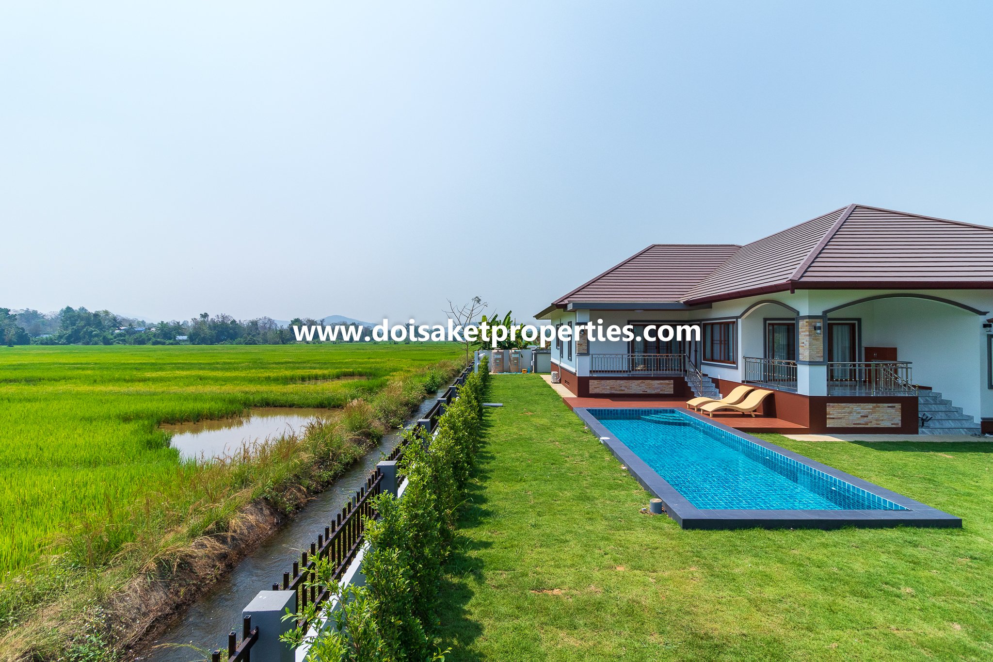 Doi Saket-DSP-(HS347-04) New Modern-Style Home with Swimming Pool and Views for Sale in Choeng Doi