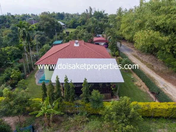 San Sai-DSP-(HS302-03) 3-Bedroom House on a Beautiful Plot of Land for Sale in San Pa Pao