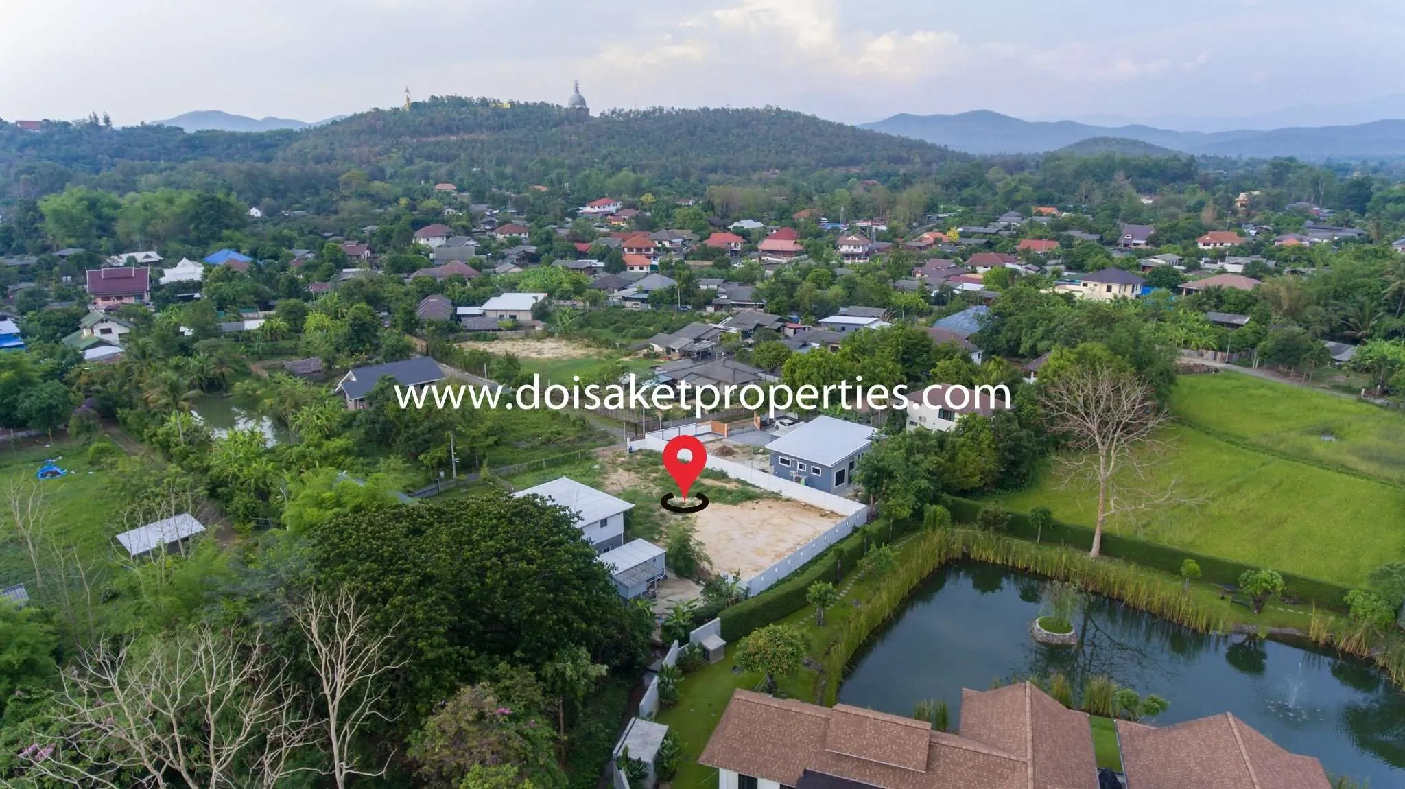 Doi Saket-DSP-(LS349-00) Excellent Half-Rai Ready-to-Build Plot of Land  for Sale in Choeng Doi