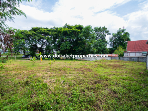 Doi Saket-DSP-(LS374-00) Great Plot of Commercial Land on the 118 Road for Sale in Choeng Doi