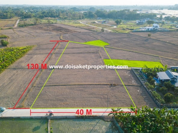 Doi Saket-DSP-(LS389-03) Nice 3+ Rai Plot of Land with Great Views for Sale in Luang Nua