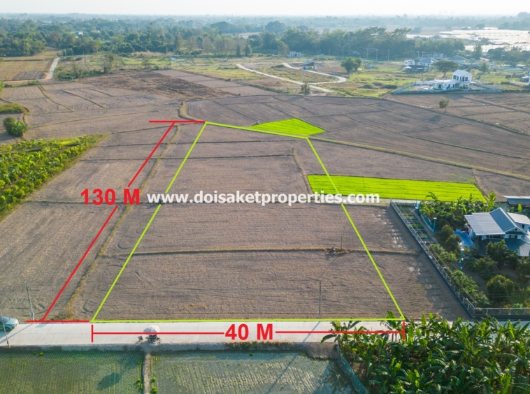 Doi Saket-DSP-(LS389-03) Nice 3+ Rai Plot of Land with Great Views for Sale in Luang Nua