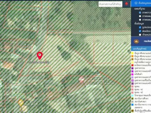 Property id 062LS Land for sale in Chiang Mai. Mae Rim-Ban Rai Road