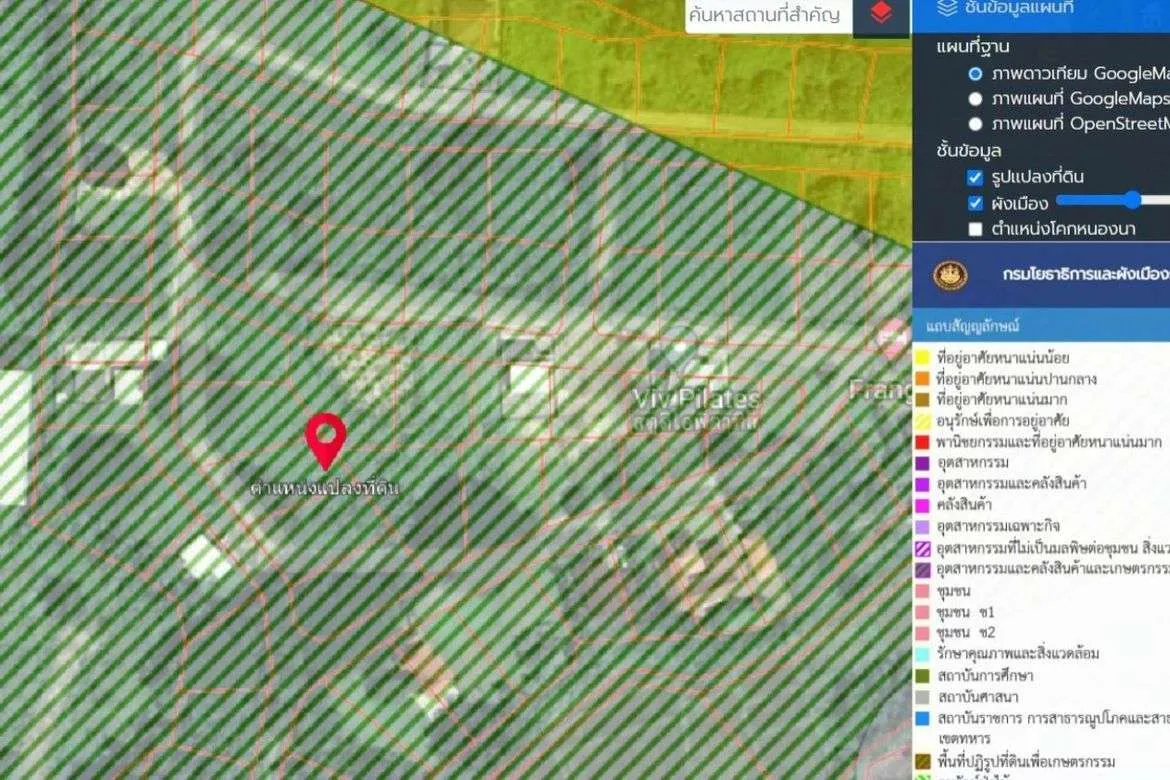 Property id1262ls sale 3 plot of lands 1 rai 1 ngan 60 sq.wa. near Supha bee