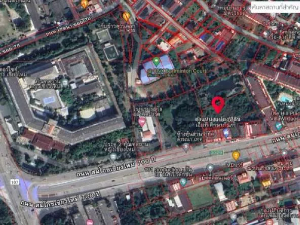 Property id 129ls land for sale 2-0-57 sq.wa.near Chiangmai city hall