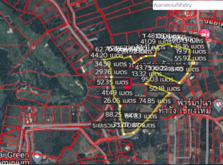 Property id153ls Land for sale in Mae Rim 35-3-53 Rai nearby Green Valley Golf club-MR-153LS