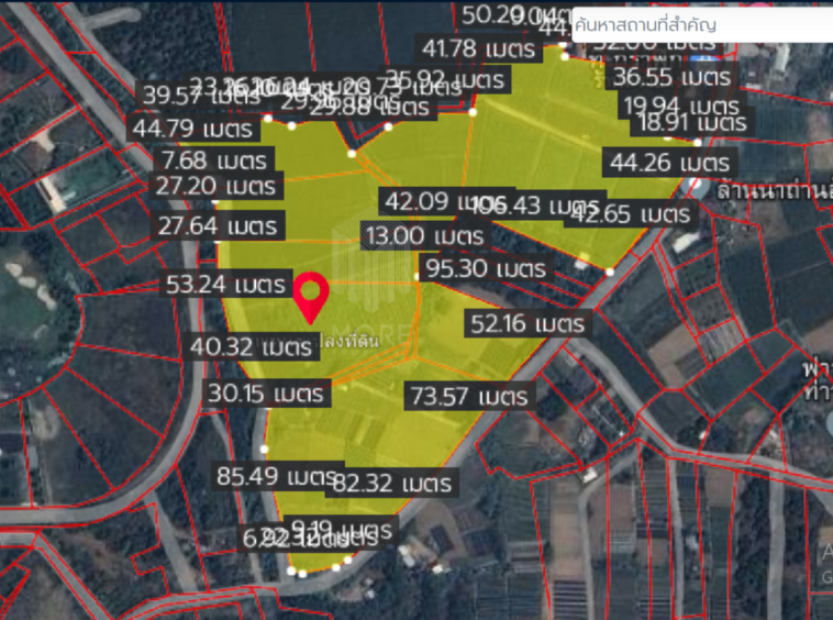 Property id153ls Land for sale in Mae Rim 35-3-53 Rai nearby Green Valley Golf club-MR-153LS