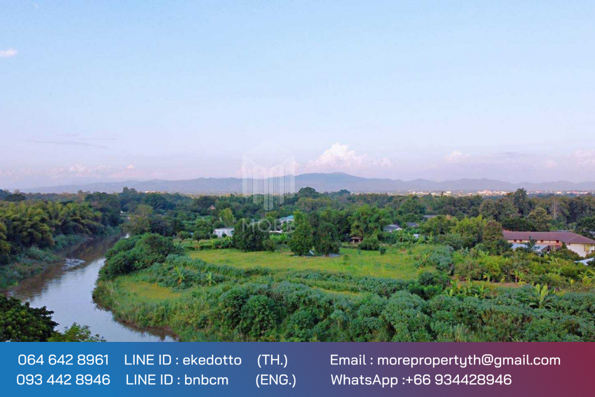 More-072LS Land for sale in Chiang Mai 1 rai 1 ngan 13 sq.wa. near the outer ring road Don Kaeo Sub-district. Mae Rim District