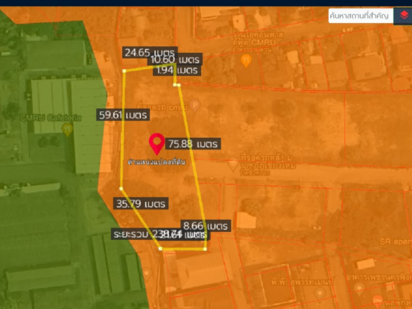 Property id144ls Land for sale in ChangPuek 1-2-78Rai near Rajabhat Chiangmai-MR-144ls