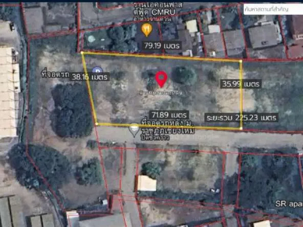 Property id145ls Land for sale in ChangPuek 1-2-78Rai near Rajabhat Chiangmai-MR-145ls