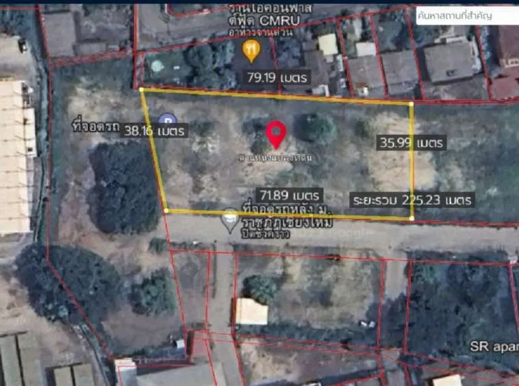 Property id145ls Land for sale in ChangPuek 1-2-78Rai near Rajabhat Chiangmai-MR-145ls