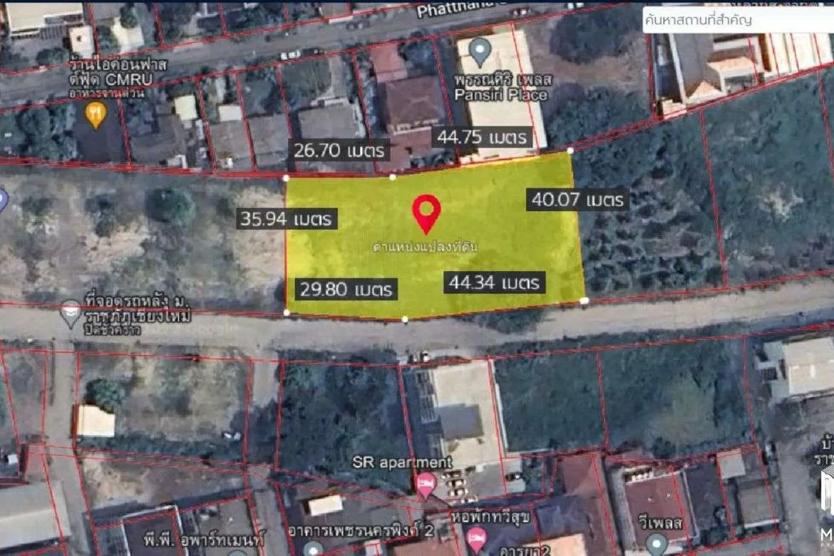 Property id146ls Land for sale in ChangPuek 1-2-78Rai near Rajabhat Chiangmai-MR-146ls.