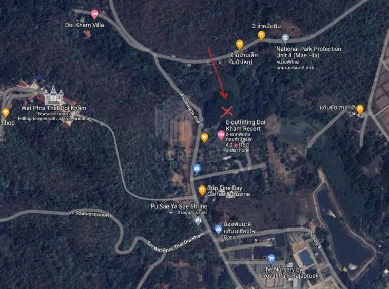 Property id 184LS Land for sale in Mae Hia 1-0-58 Rai near Doi Khum Temple-MR-184LS