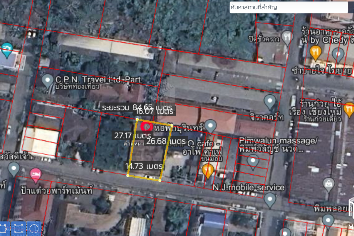 Property ID192LS Land for sale in Santitham Changpuek 98 sq.wa near Maya mall-MR-192LS