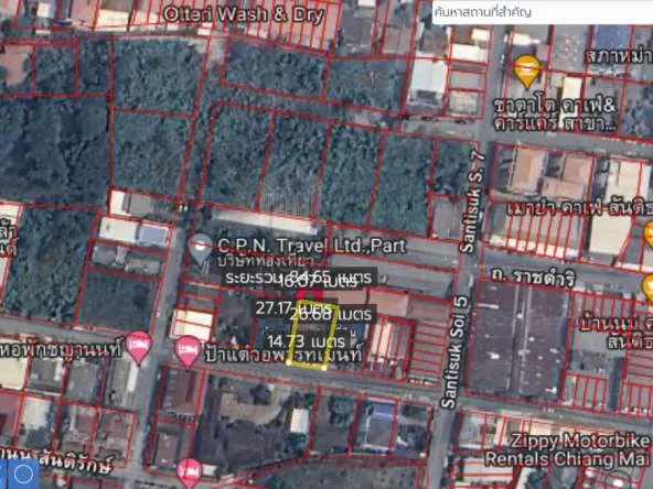 Property ID192LS Land for sale in Santitham Changpuek 98 sq.wa near Maya mall-MR-192LS