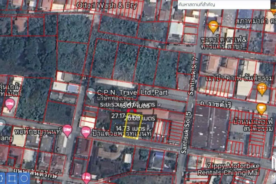 Property ID192LS Land for sale in Santitham Changpuek 98 sq.wa near Maya mall-MR-192LS