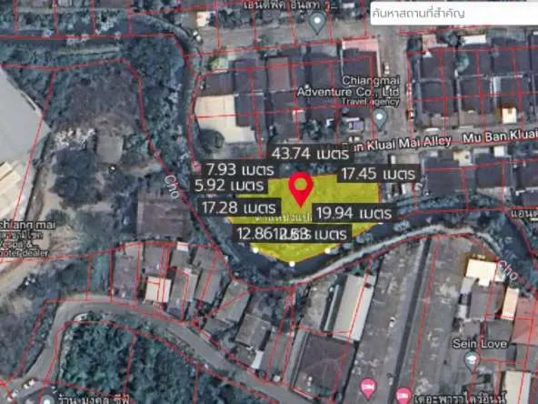 Property id140ls Land for sale in SanSai 0-2-68Rai near Sam Yak Market-MR-140ls