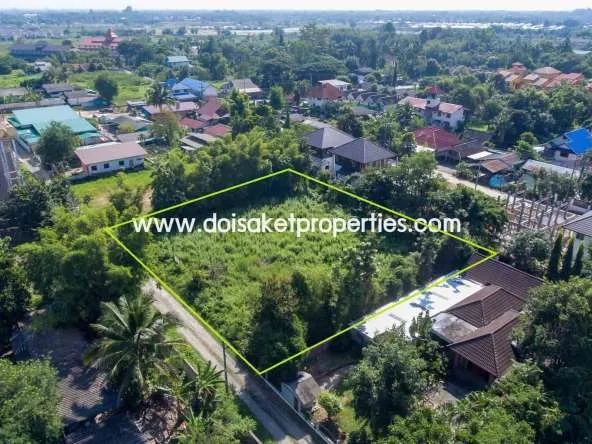 San Sai-DSP-(LS327-01) Nice Plot of Land in a Great Location near Maejo University