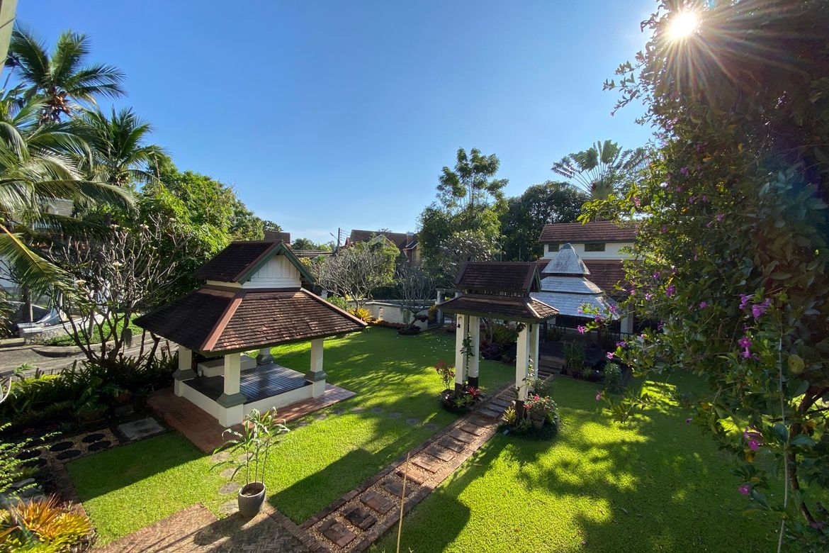 Balinese style house for sale at Land and House project in San Sai